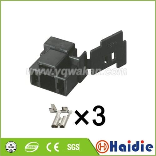 Free shipping 5sets 3pin auto plastic wire harness cable connector with terminals