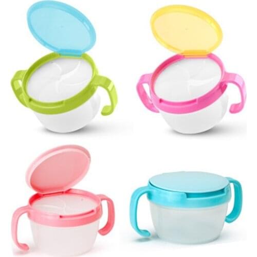 Baby Products Double Handle Snack Jar Snack Cup Baby Cookies Small Bowl Snack Cup Baby Food Tray Food Container Storage