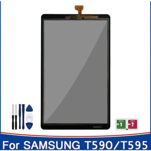For Samsung Galaxy Tab A 10.5 T590 T595 SM-T590 SM-T595 Touch Screen Digitizer Sensor Glass Panel Tablet Replace + tools