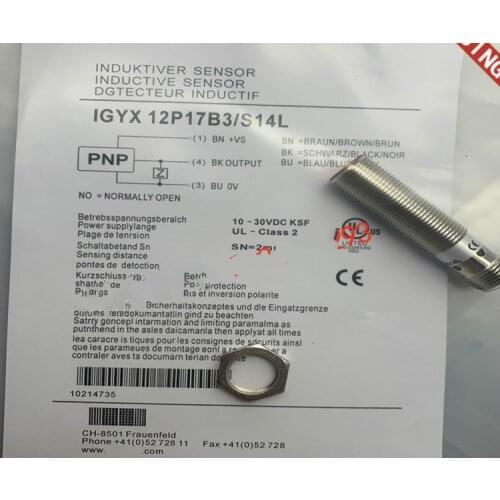 2pcs high quality Inductive Proximity Switch IGYX 12P17B3/S14L IGYX 12N17B3/S14L