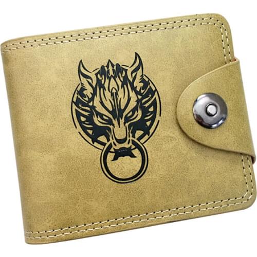 PU Wallet Game Final Fantasy Mens Leather Hidden Discount Note Compartment Casual Coin Photo Credit Cards Holder Purses