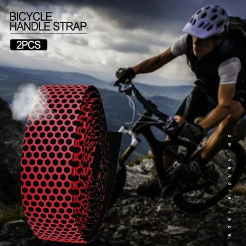 2 Rolls Of 1.2-inch Honeycomb Sponge Bicycle Handle Winding Tape Cycling Handle Belt 4 Colors
