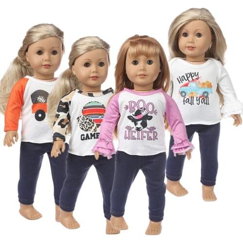 2020 New 4 style choose Fit for American Girl Doll Clothes 18-inch Doll , Christmas Girl Gift(Only sell clothes)