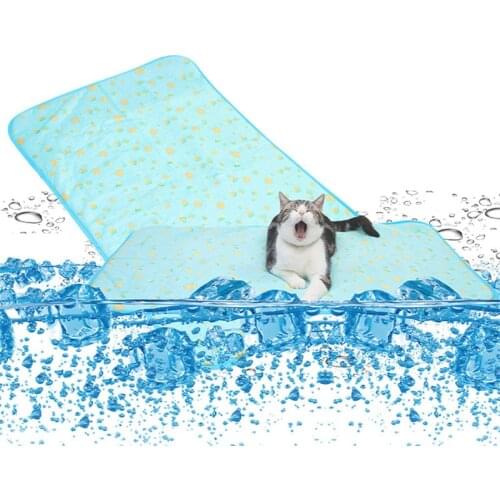Dog Mat Cooling Summer Pad Mat Pet Blanket Ice Sofa Portable Tour Camping Yoga Sleeping Bed Breathable Mats Washable Bed
