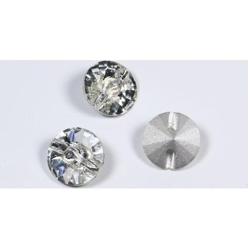 Rivoli Buttons strass sew on rhinestones glitter glass sewing rhinestone applique crystal stones for needlework shoes clothes