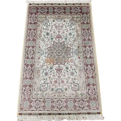 Seeykeep™ 2.5x4ft Rectangle Pure Silk Handknotted Oriental Traditional Rug-SK3036045