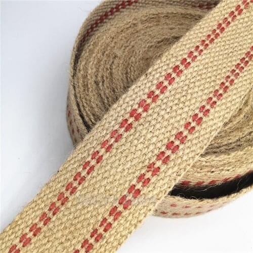 90MM Width 2" Wide 10 Yards Upholstery Chair Webbing Traditional Jute Woven Craft Sewing Tapes Sofa Straps