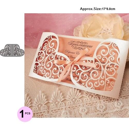 Wedding Invitation Cutting Die Scrapbooking Craft Metal Die Cut for DIY Paper Cards Making Love Home Decorative