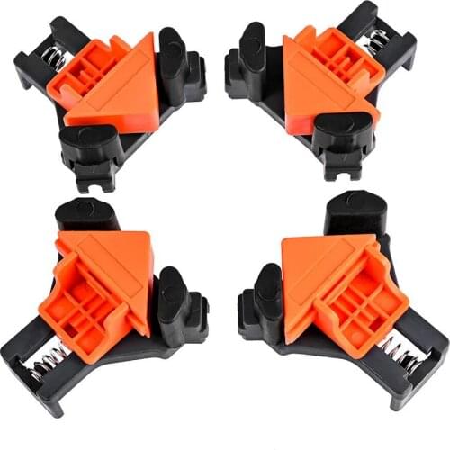 4Pcs Corner Clamps 90°Right Angle Picture Frame Corner Clamp Clip Woodworking Hand Tool Carpenter Cabinet Furniture Repair Tools