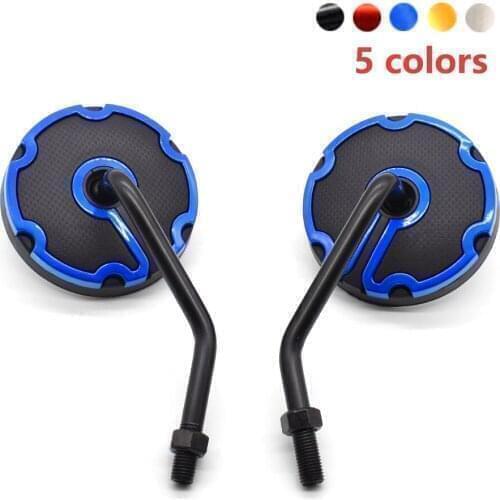 Universal Motorcycle Back View Mirror 10mm Round Shape Rearview Side Mirrors For Honda CRF150R CR125R CR250R SL230 CRF450R XR230