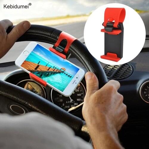 Universal Car Steering Wheel Bike Clip Mount Holder For Samsung Iphone Phone GPS car Accessories