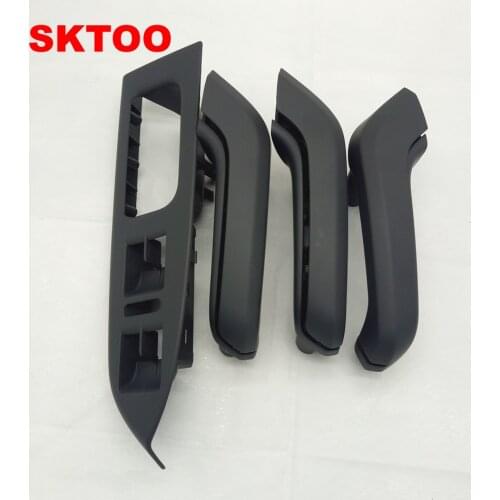 For Volkswagen vw Touran door handle frame Inner Armrest Interior Door Grab Handle Cover window Switch Bezel