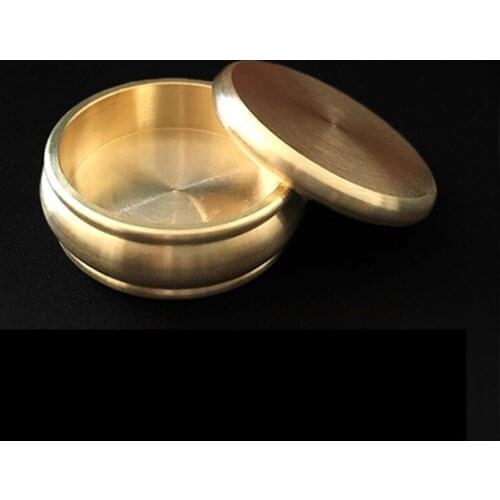 Buddha Okito Box (Half Dollar,Brass) Magic Tricks Coin Appearing Penetrate Magia Close Up Illusions Gimmick Props Mystery Magie