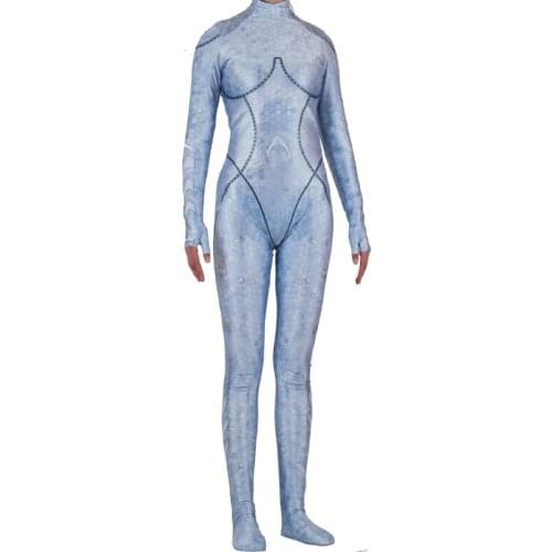 Adult kids Women Kids Aquaman Queen Atlanna Cosplay Costume Zentai Bodysuit Suit Jumpsuits