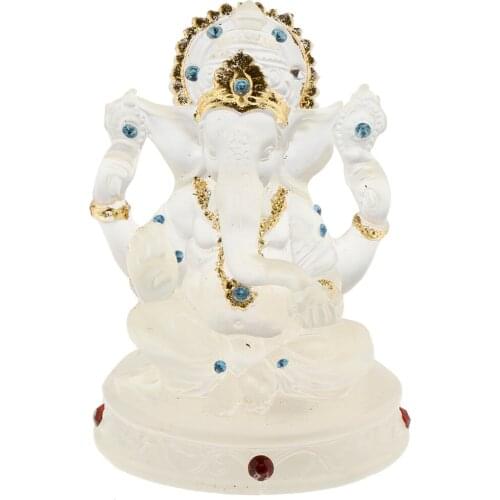 Vivid Elephant God Statue Diwali Gifts Wedding Crafts Animal Model Ornament for Home Living Room Office Shop Display