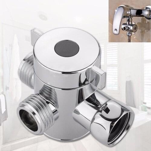 1/2 Inch Three Way T-adapter For Toilet Bidet Shower Head Diverter Adapter Connector Arm Mounted Faucet Diverter Tool Adapter