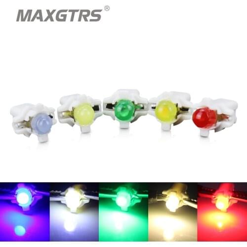 10x B8.3 B8.3D LED Auto Car Cluster Gauges Dashboard White/Blue/Red/Yelllow/Green Instruments Panel Indicator Light Lamp Bulb