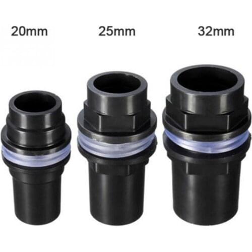 20mm/25mm/32mm Straight Tank Connector PVC Leak-proof Pipe Joint Tube Adapter for Fish Tank Aquarium