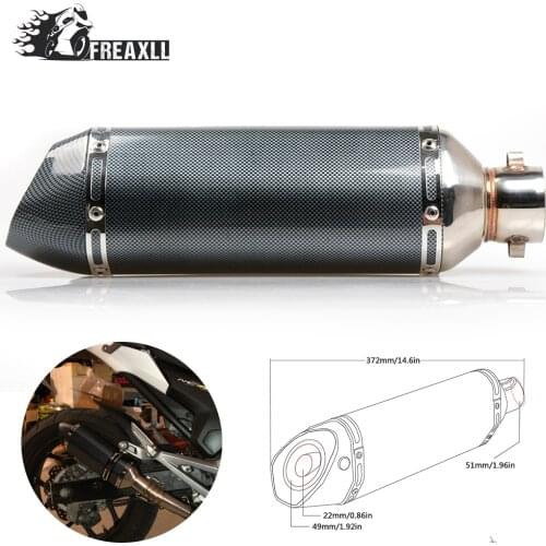 36-51mm Universal muffler exhaust motorcycle pipe Exhaust Modify motorcycle Exhaust Muffler For kawasaki Z 650 Ninja 636 ZX-10R