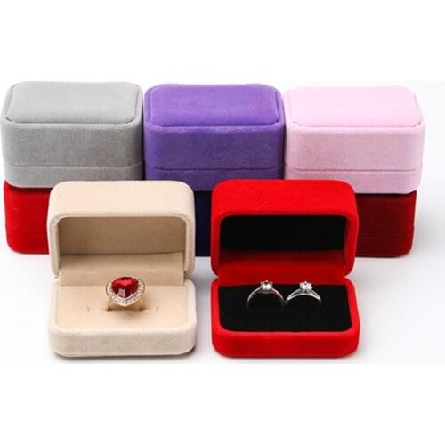 Velvet Ring Gift Box Earrings Pendant Jewelry Box Wedding Engagement Proposal Birthday Anniversary Jewelry Display Box
