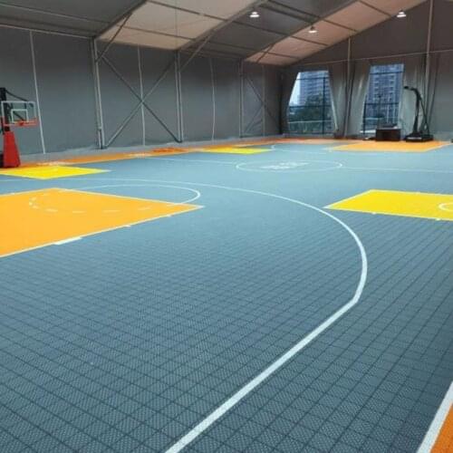 Beable Outdoor Interlocking Basketball Court Sports Floor PP 30.48*30.48CM In Tile With Lines