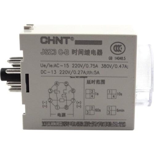 CHNT JSZ3C on Power Time Delay Relay Controller with Transient Contacts Timer Relay Controller CHINT