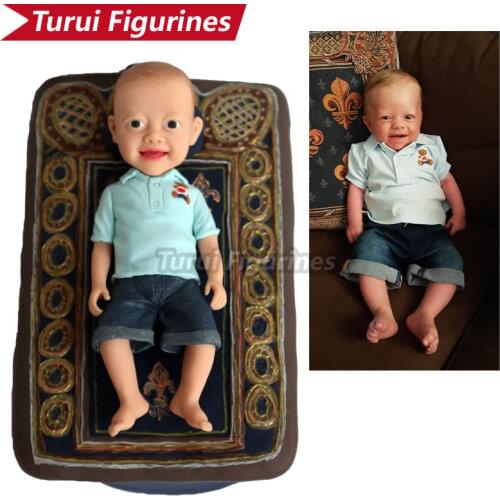 Turui Figurines ooak customized personalized newborn baby sculpture mini statue custom birthday cake topper gift present idea