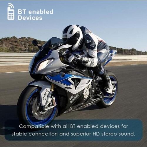 Motorcycle Helmet Intercom Headset 4.1+EDR CSR8635 Interphone 50 Meter 450mAh BT Helmet Headset