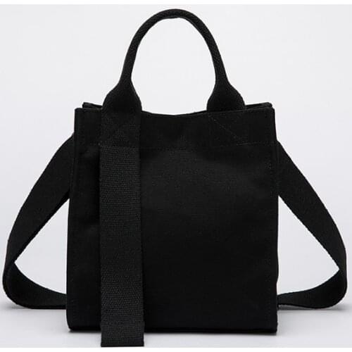 Canvas bag female messenger bag new literary small fresh shoulder bag foreign style handbag fashion messenger small square bag