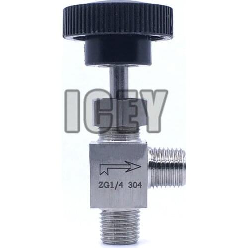 SS304 Needle Valve Right-angle male BSP Angular flow control valve