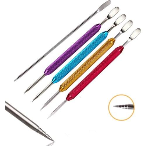 Barista Tool Stainless Steel Coffee Stencils Latte Foam Spatula 1PC Coffeeware DIY Coffee Art Needle