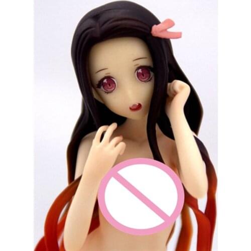 Demon Slayer: Kimetsu no Yaiba Nezuko Kamado flat chested 1/6 naked anime figure