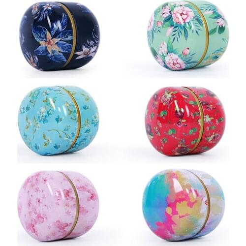 Tea Containers Tinplate Household Candle Cans Candy Snacks Small Round Cans Portable Tin Cans Packaging Containers Storage Box