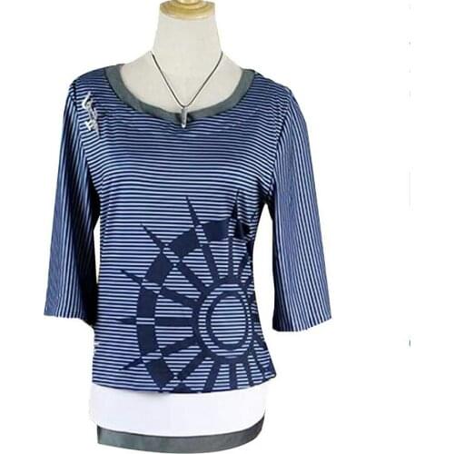 Anime Dangan Ronpa V3 Rantaro Amami Cosplay Costume Uniform halloween outfit Tshirt Necklace