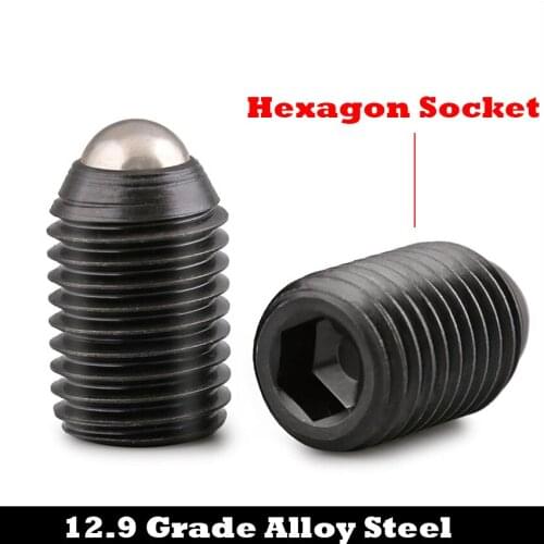 M5 M5*10/12/16 M5x10/12/16 12.9 Grade Alloy Steel Allen Wave Positioning Bead Hexagon Socket Spring Ball Plunger Tight Set Screw