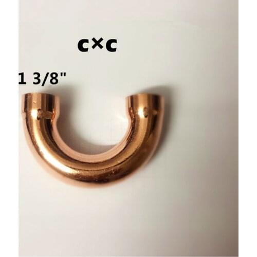 1 3/8 " 35mm 180 degree Return Bend C X C copper elbow brass fitting refrigeration parts air condition fittings pipe fitting