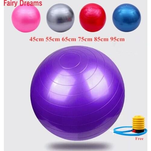 Yoga Ball 75cm Pilates Equipment Piłki Pelotas Fitness PVC Thickened Anti-Burst Gymnastics Sports Training Workout Exercise