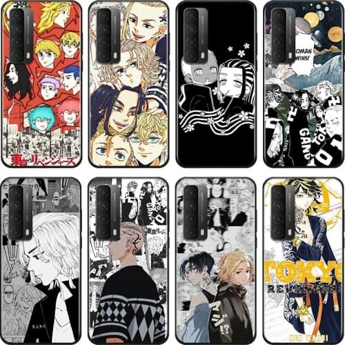 Tokyo Avengers Anime For Huawei Y9A Y9S Y9 Y8P Y8S Y7A Y7P Y7 Y6 Y6P Y6S Y5P Y5 Prime Pro 2019 2020 Black Soft Phone Case