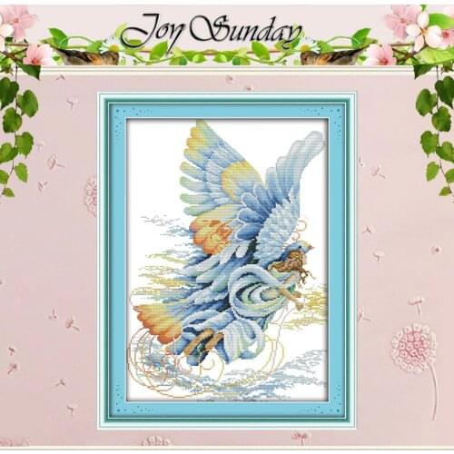 Flying angel patterns Counted Cross Stitch 11CT 14CT Cross Stitch Set Wholesale Cross-stitch Kit Embroidery Needlework