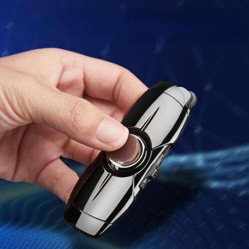 Straight To Your Fingertips Gyro Inflatable Lighter Creative Rotating Gyro Windproof Lighter Regalos Para Hombre Originales