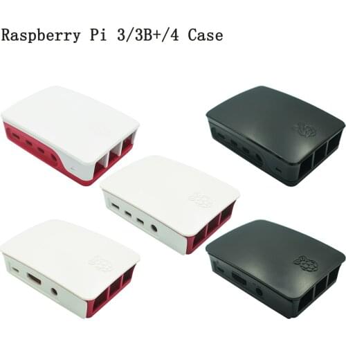 Official Raspberry Pi 3 / 3 B+ Case ABS Professional Enclosure Box For Raspberry Pi 4 Model B plug Plastic Protective Case