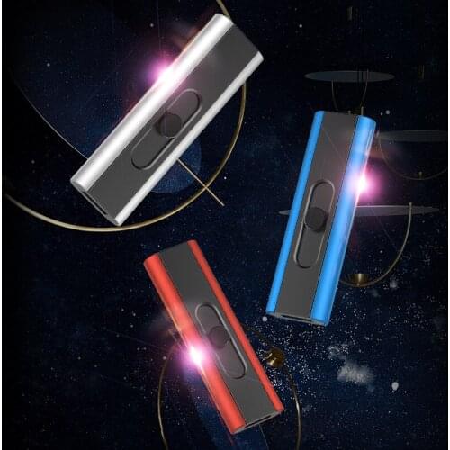 Portable Mini Rechargeable Lighter Personalized Double-sided Usb Cigarette Lighter Smoking Accessories for Weed Gadgets for Men