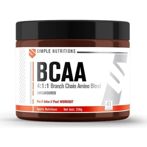 Simple Nutritions BCAA 4:1:! Unflavoured 250 gr (41 Services)