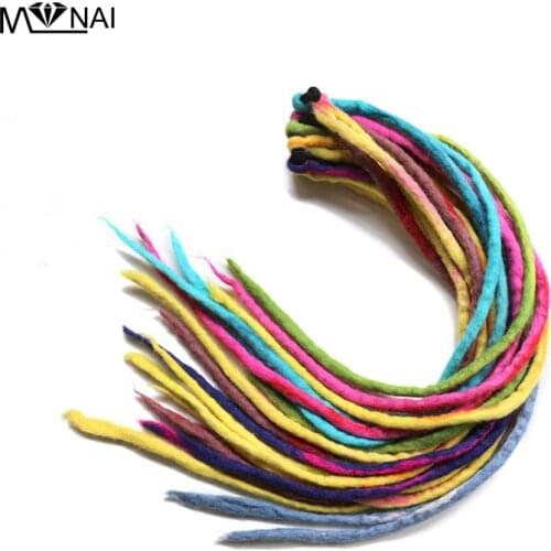 Punk Caribbean Dreadlock Pirate Wig Handmade Pure Wool Felted Dreadlocks Hair Band DIY Fancy Dress Costume Accessory Steampunk