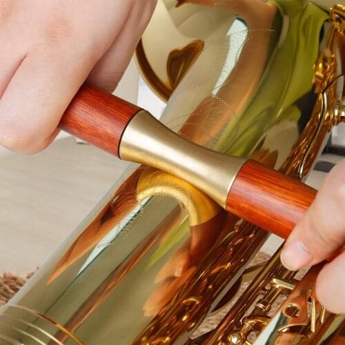 Hand-held Wooden Handle Pressure Roller Pipe Sheet Metal Repair Tools Saxophone Trumpet Trombone Sheet Metal Repair Tools