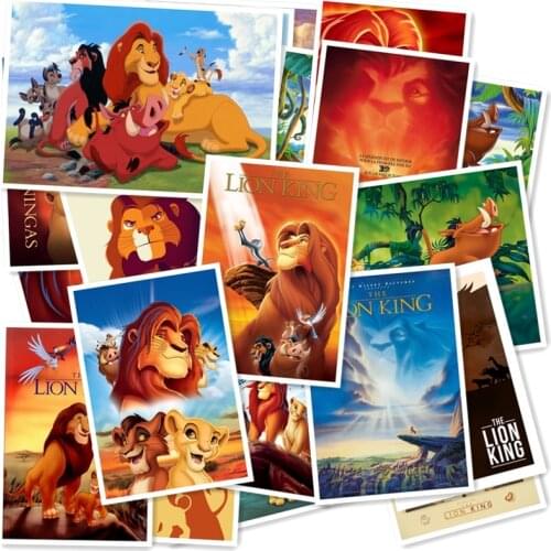 The Lion King 20/pcs PVC Series Sticker Home Decor Fridge Styling Wall Travel Suitcase Graffiti Styling Stickers
