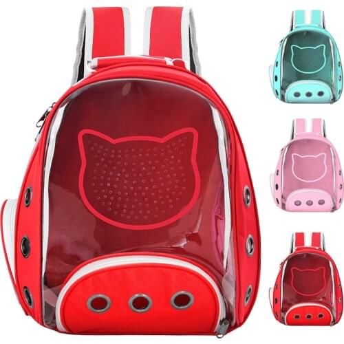 Cat Carrier Bags Breathable Pet Carriers Small Dog Cat Backpack Travel Space Capsule Cage Pet Transport Bag Carrying For Cats