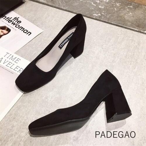 Womens Shoes 2020 High Heels Black Solid Shoes Fashion Casual Consise Fashion Ladies Shoes