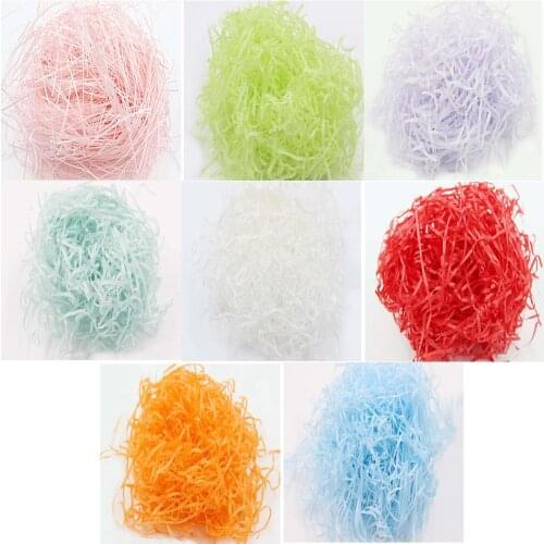 100g Colorful Shredded Crinkle Paper Raffia Confetti Candy Gift Box Filler For DIY Gift Box Filling Wedding Christmas Home Decor