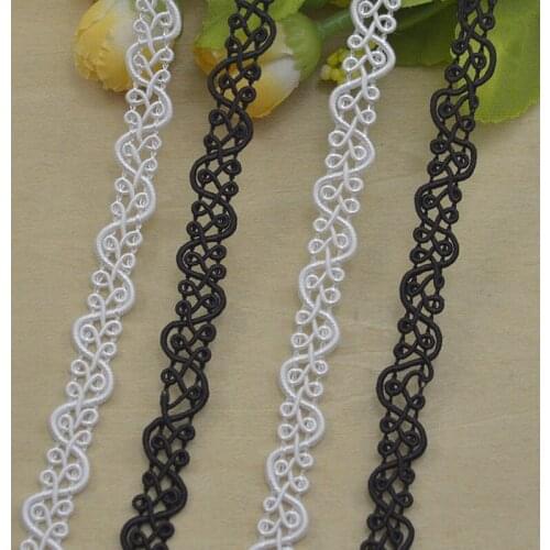 20Meters S Shaped Lace Trim Centipede Braided Ribbon Curve Lace Trimming Clothes Accessories DIY Sewing Fabric Lace Home Decor